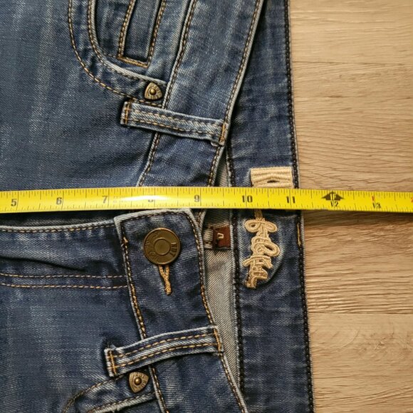 Kut from the Kloth Jeans Size 4 Slim Bootcut Button Flap Stretch Denim Western - Picture 10 of 13
